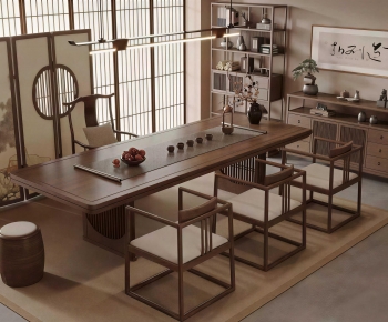 New Chinese Style Tea Tables And Chairs-ID:208429105