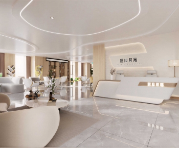 Modern Office Reception Desk-ID:824913987