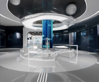 Modern Exhibition Hall-ID:695296055