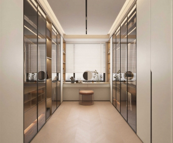 Modern Clothes Storage Area-ID:363682995