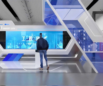 Modern Exhibition Hall-ID:166311989