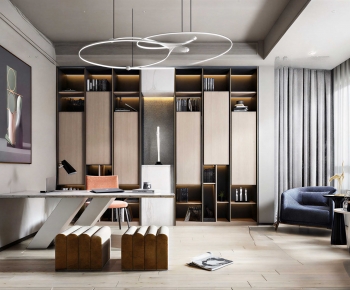 Modern Clothes Storage Area-ID:890146021