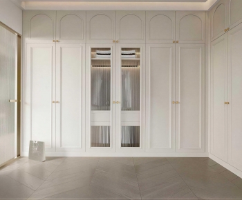 Modern Clothes Storage Area-ID:308996926