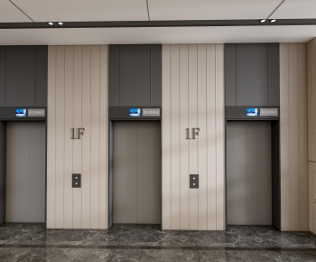 Modern Office Elevator Hall-ID:810999924