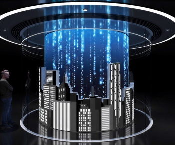 Modern Exhibition Hall-ID:503669025