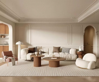 French Style A Living Room-ID:690706978