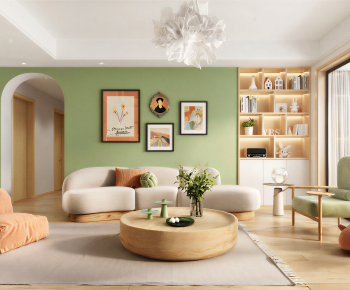 Nordic Style A Living Room-ID:684403906