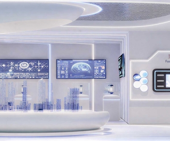 Modern Exhibition Hall-ID:406658897