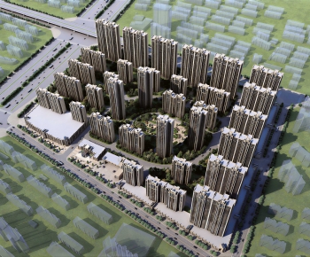 Modern Architectural Bird's-eye View Planning-ID:245650055