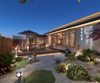 New Chinese Style Courtyard/landscape-ID:308768037