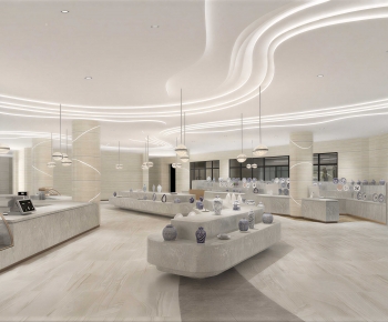 Modern Exhibition Hall-ID:393564946