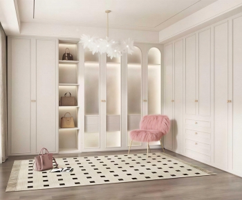 Modern Clothes Storage Area-ID:542392976