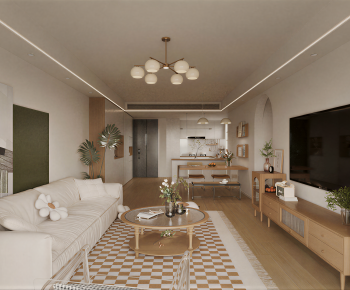 Modern A Living Room-ID:443639048