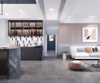 Modern A Living Room-ID:756750173