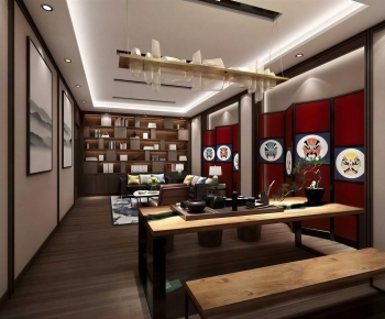 New Chinese Style Tea House-ID:264043093