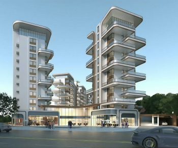 Modern Residential Building-ID:518896107