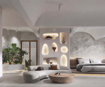 Wabi-sabi Style A Living Room-ID:240772969