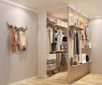Modern Clothes Storage Area-ID:182116033