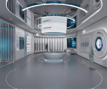 Modern Exhibition Hall-ID:724783905