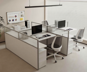 Modern Office Desk And Chair-ID:879190071