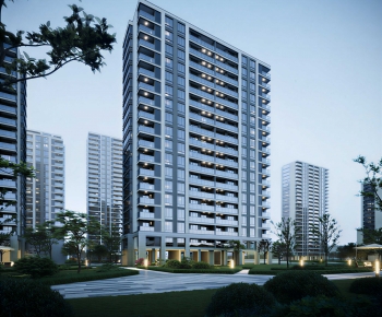 Modern Residential Building-ID:648059869