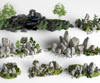 Modern Rockery Waterscape-ID:475881105