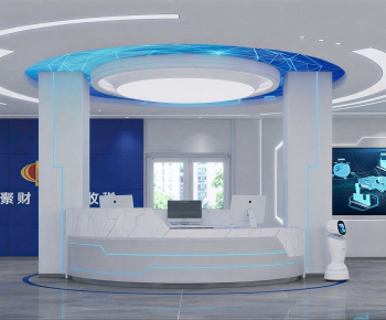 Modern Exhibition Hall-ID:596031905