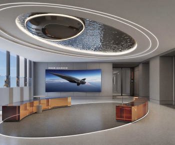 Modern Exhibition Hall-ID:590356114