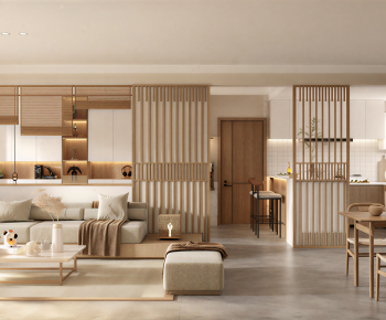 New Chinese Style A Living Room-ID:190644984