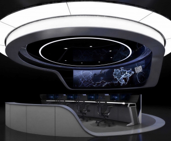 Modern Exhibition Hall-ID:698503976