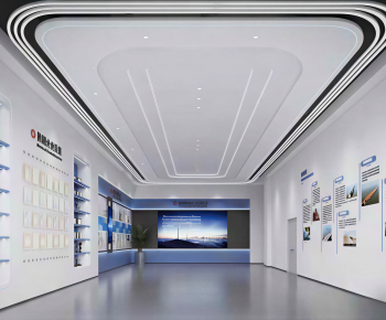 Modern Exhibition Hall-ID:616468915