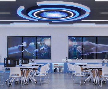 Modern Exhibition Hall-ID:605458979