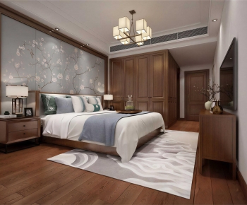 New Chinese Style Bedroom-ID:105359087