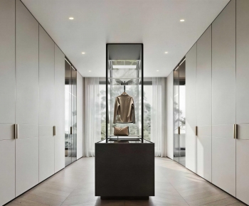 Modern Clothes Storage Area-ID:209034929