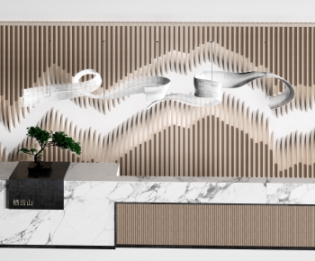 Modern Reception Desk-ID:878084905