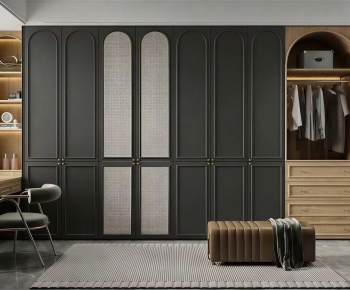 Modern Clothes Storage Area-ID:165618904