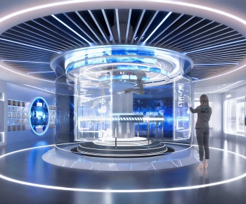 Modern Exhibition Hall-ID:625838995