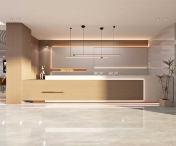 Modern Office Reception Desk-ID:895287041