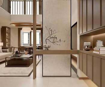 New Chinese Style Hallway-ID:695794114