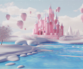 Modern Cartoon House-ID:813364034