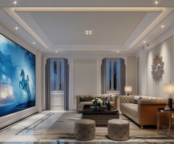 Modern A Living Room-ID:489928968