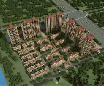 Modern Architectural Bird's-eye View Planning-ID:386327033