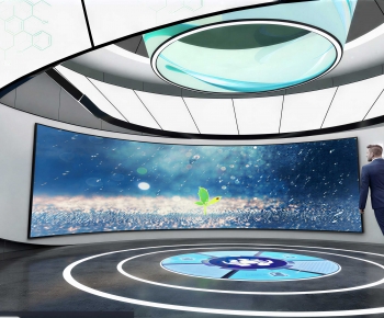 Modern Exhibition Hall-ID:379525901