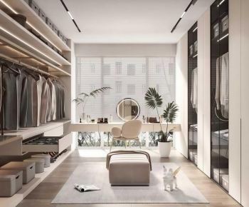 Modern Clothes Storage Area-ID:674227006