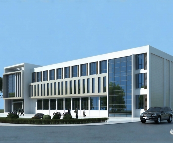 Modern Appearance Of Commercial Building-ID:350025893