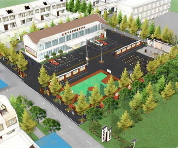 Modern Architectural Bird's-eye View Planning-ID:102760886