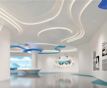 Modern Exhibition Hall-ID:715143925