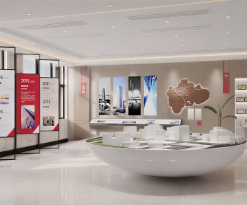 Modern Exhibition Hall-ID:153786908