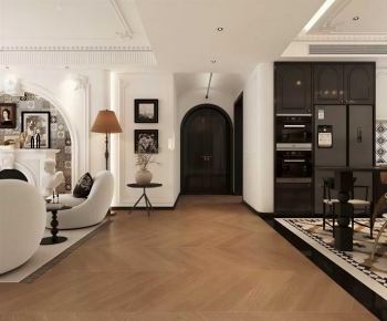 French Style A Living Room-ID:225218063