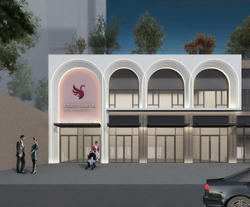 Modern Facade Element-ID:735353951